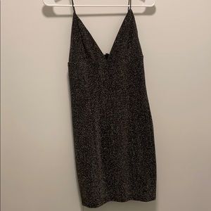 Forever 21 Mini Strappy Glitter Dress